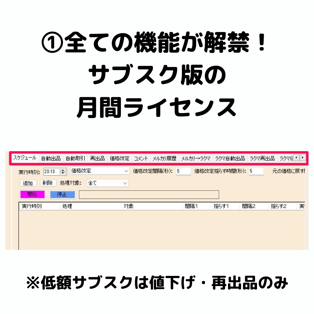 サブスク版】メルケン自動ツール月間ライセンス – せどらーショップ